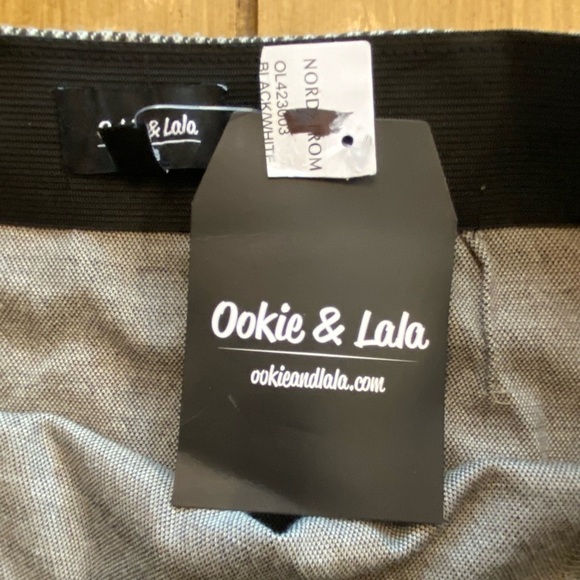 Women’s Pull On Pencil Midi Skirt Checkered Slit Ookie & Lala size small New - Picture 4 of 13